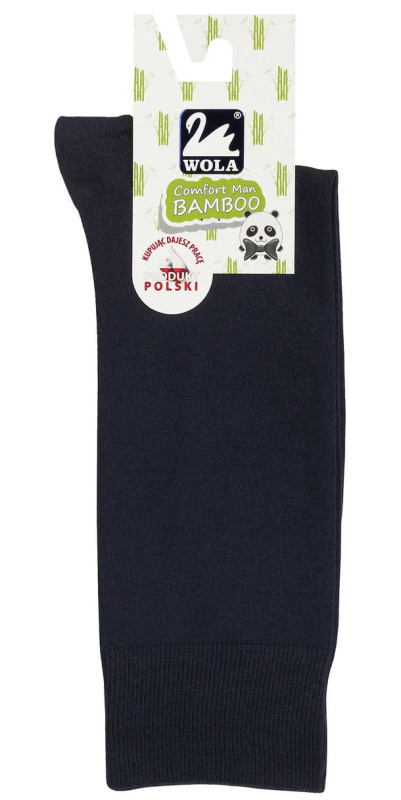 Hladké pánské ponožky s bambusem titan 45-47