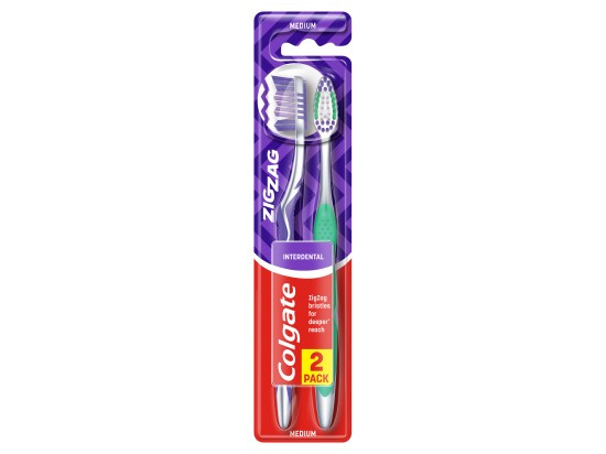 Colgate Zig Zag Medium zubní kartáčky medium 2 ks 2 ks