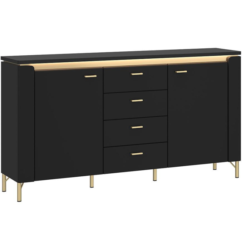 Komoda Norica LAZK02 U114 2D4S černá