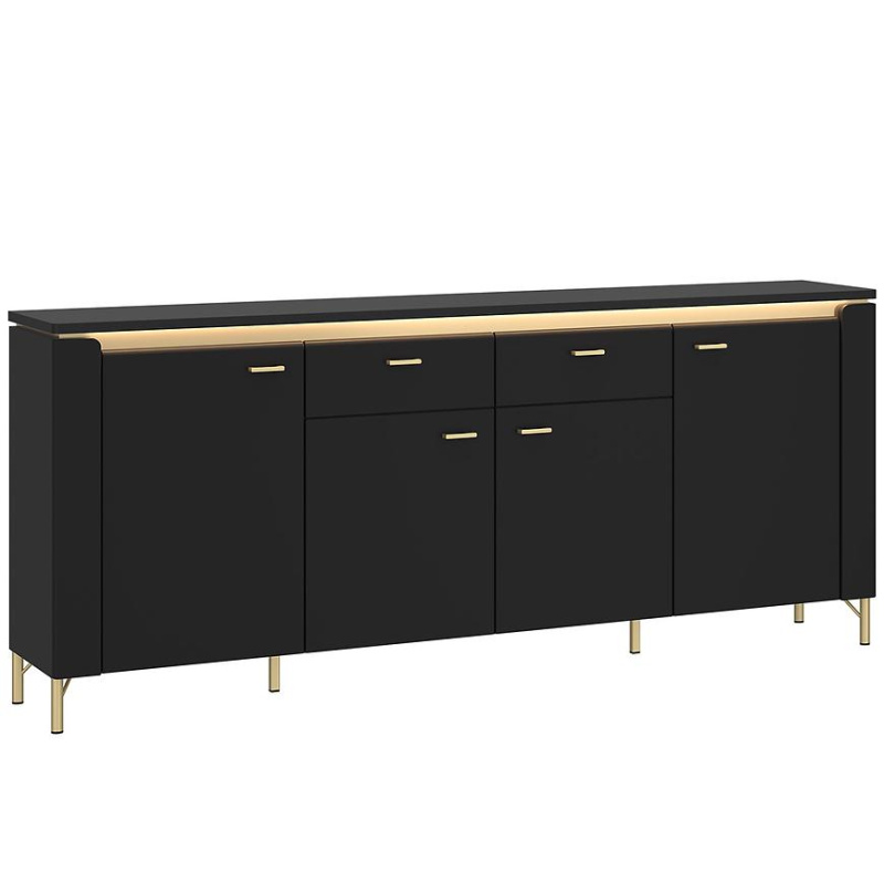 Komoda Norica LAZK03 U114 4D2S černá