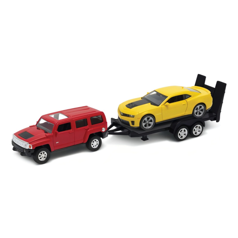 Welly Autovlek Volvo XC90 + VW The Beetle 1:34