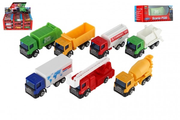 Welly Auto nákladní Scania kov/plast 75cm 6 druhů v krabičce 105x4x4cm 36ks v boxu