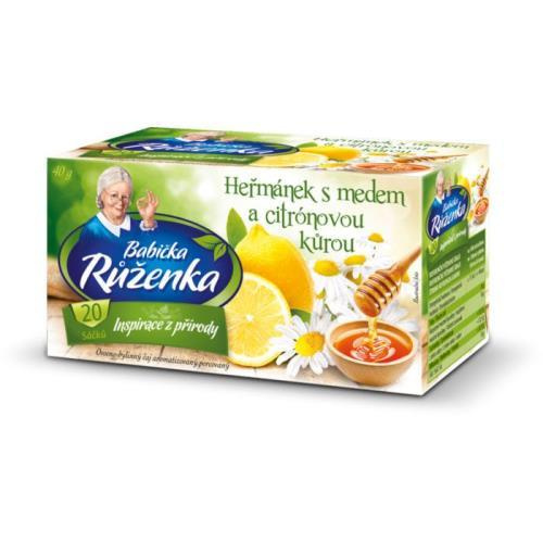 Babička Růženka čaj heřmánek med citrón 40g