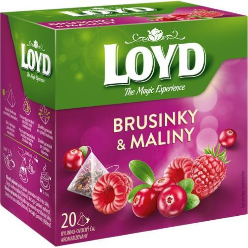 Loyd Tea pyramida brusinky maliny 40g