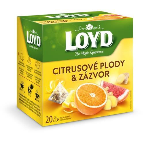 Loyd Tea pyramida citrusové plody  zázvor 40g