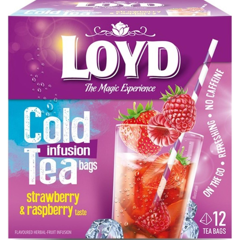 Loyd Pyramida cold tea jahoda a malina