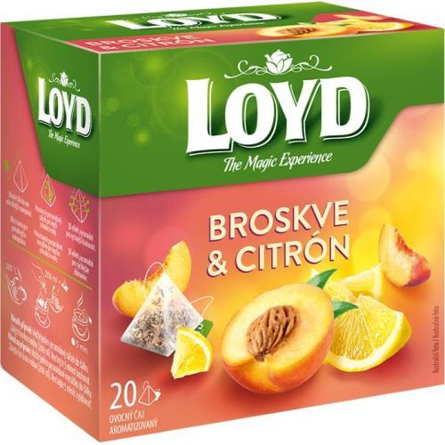 Loyd Tea pyramida broskve citrón 40g