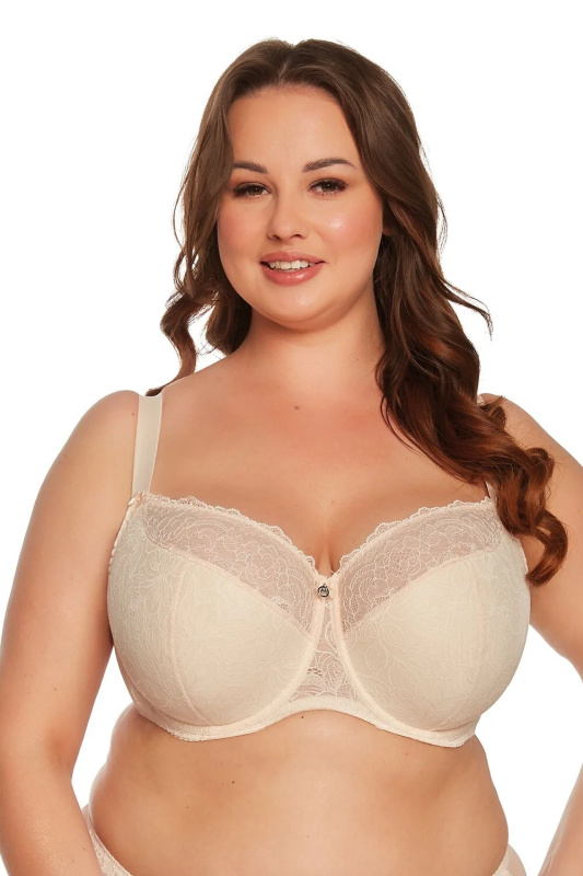 Polovyztužená dámská podprsenka semi soft Gaia BS 1207 Hannah Maxi Béžová béžová 80I