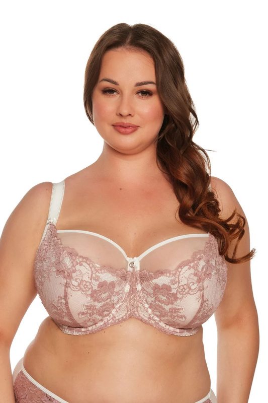 Polovyztužená dámská podprsenka SEMI-SOFT RANITA MAXI ART. 1244 růžová 90H