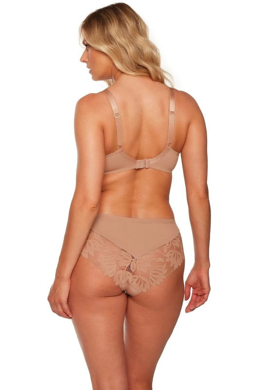 Polovyztužená dámská podprsenka semi soft Gaia BS 1134 Keto moka 80H