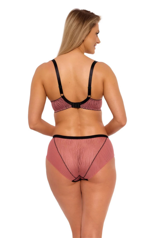 Polovyztužená dámská podprsenka SEMI-SOFT LISE ART. 1259 meruňkově černá 70F