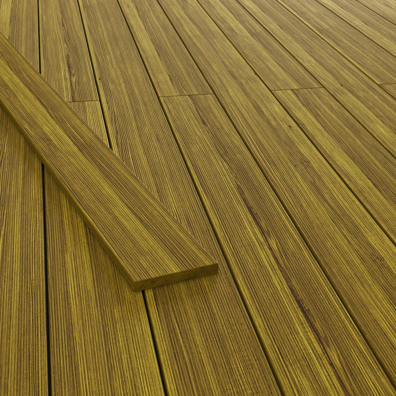 Terasové prkno jemně rýhované/hladké, zelené, 3000 x 144 x 19 mm