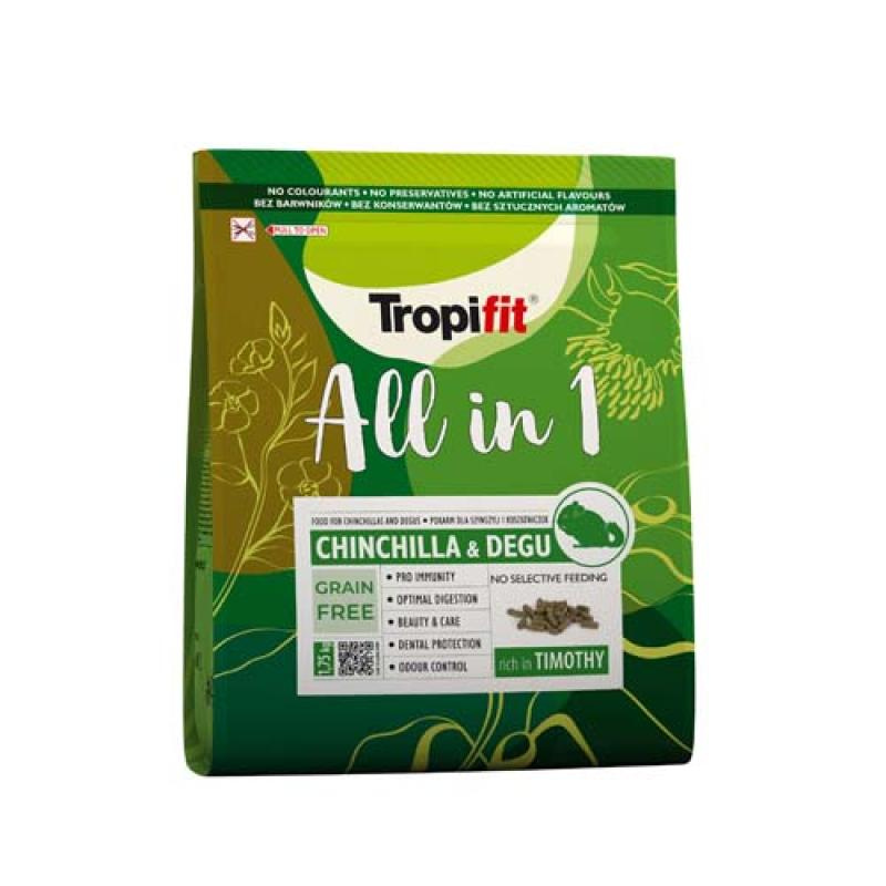 Tropifit ALL IN 1 Chinchilla & Degu 1,75kg krmivo pro činčily a degu