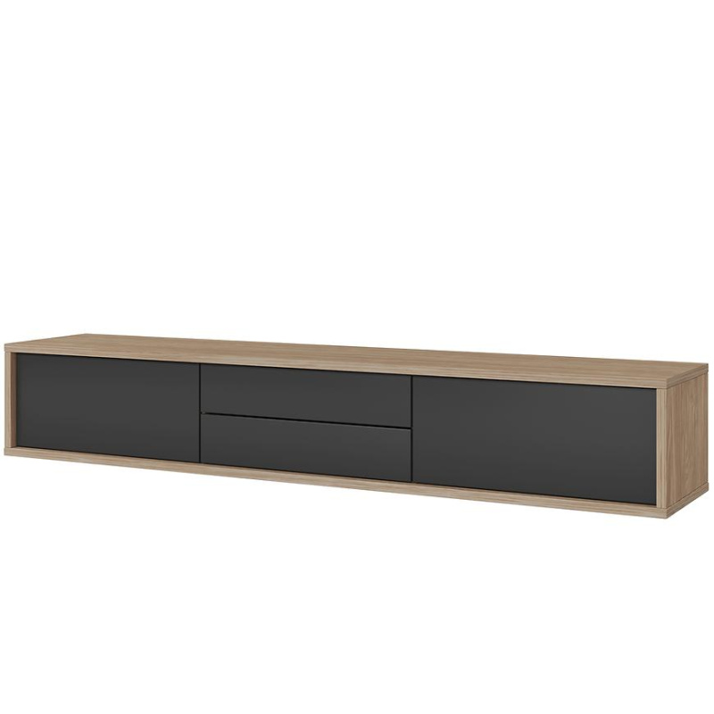 Tv stolek Frida 39 2K2S dub olejovaný/antracit