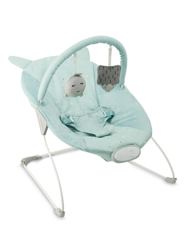 Vibrační lehátko s melodiemi MoMi Glossy modré