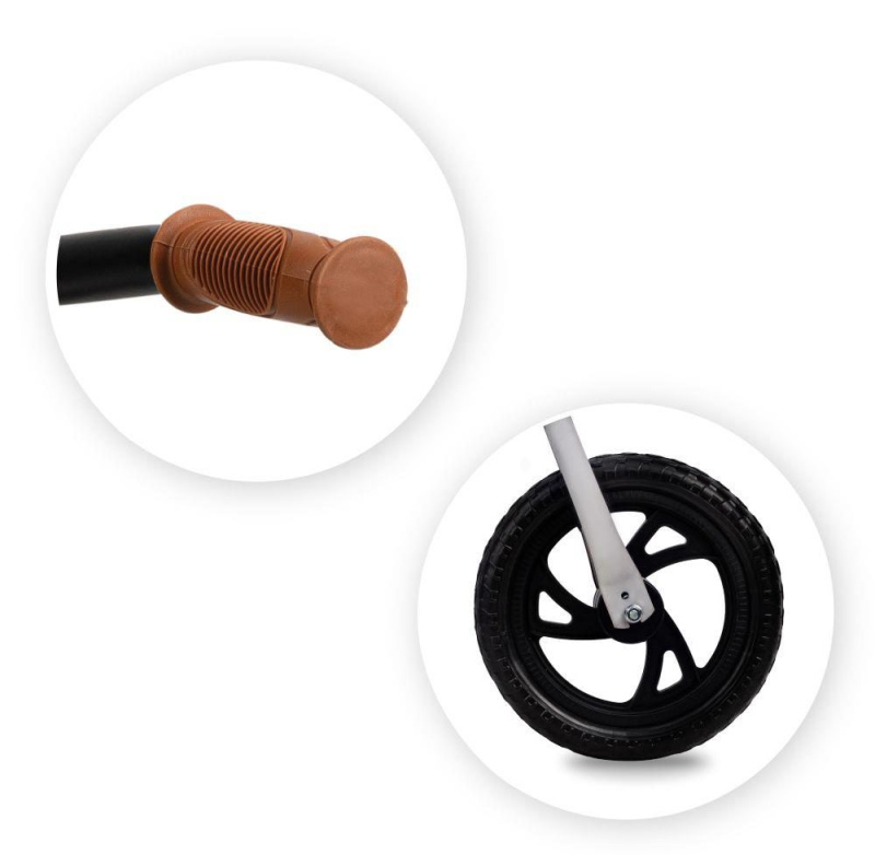 odrážedlo se zadní brzdou MoMi Breki, šedé