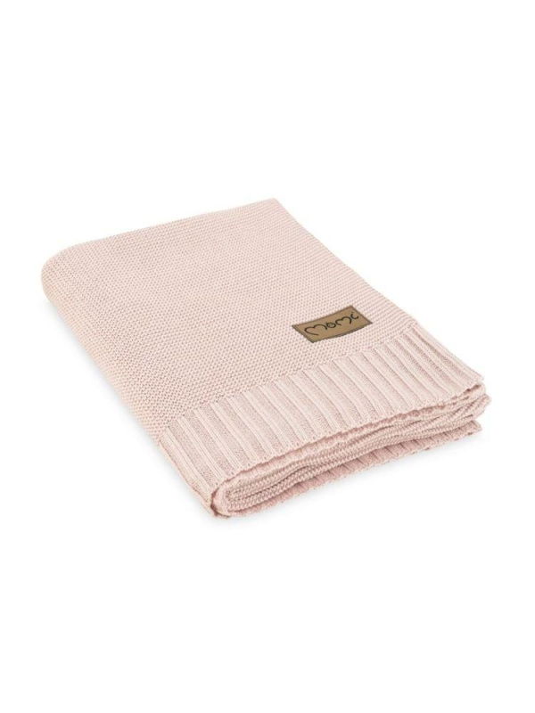 Dětská pletená deka MoMi HUG, růžová