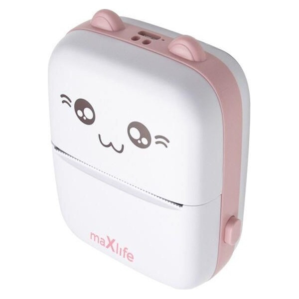 Dětská termotiskárna Maxlife MXTP-100 růžová Růžová