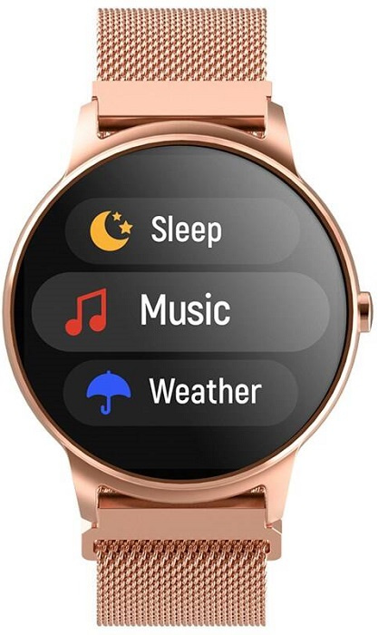 Chytré hodinky Forever ForeVive 2 SB-330 / 1,3" /  Bluetooth 5.0 / IP68 / zlatá Varianta: ivi1
