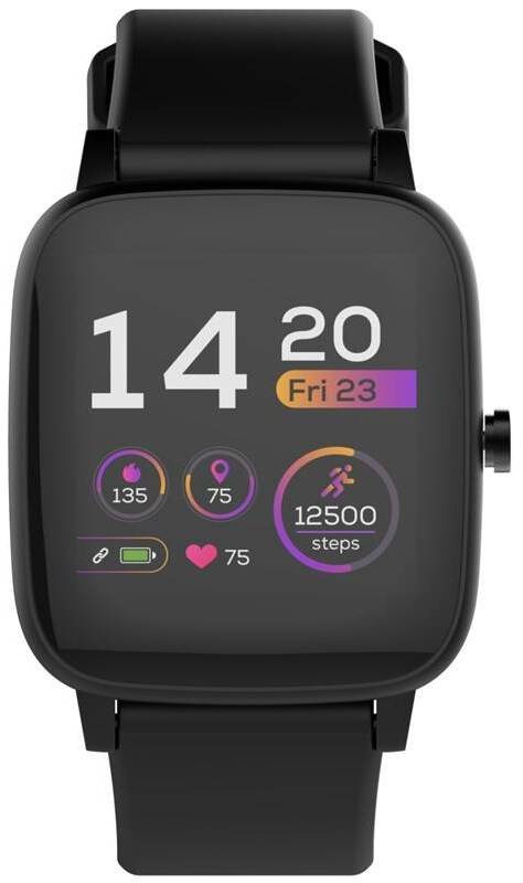 Chytré hodinky Forever IGO PRO JW-200 / 1,4" displej / Android, iOS / černá Varianta: ivi1
