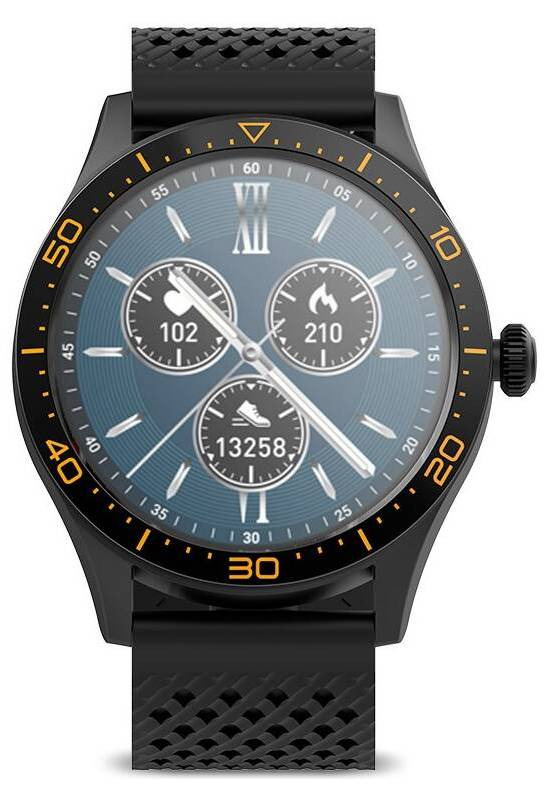 Chytré hodinky Forever Icon v2 AW-110 / 1,3" (3,3 cm) AMOLED displej / 360 x 360 px / Bluetooth 5.0 / černá Varianta: ivi1