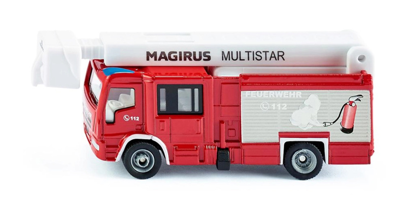 Siku hasičský vůz MAGIRUS s výsuvným žebříkem