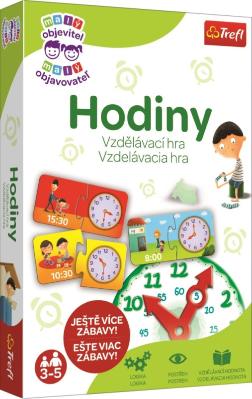 Vzdělávací hra malý objevitel: hodiny