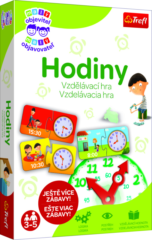 Vzdělávací hra malý objevitel: hodiny