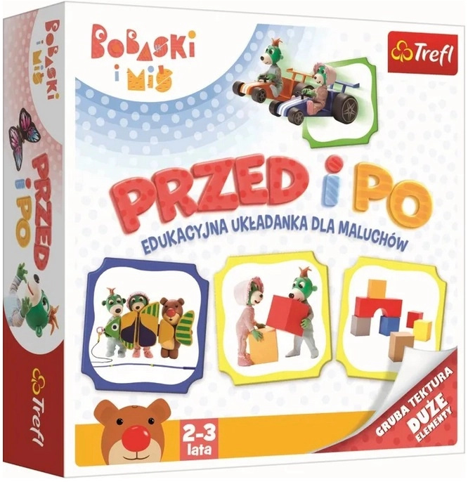 Před a po – vzdělávací skládačka BOBASKI I MIŚ