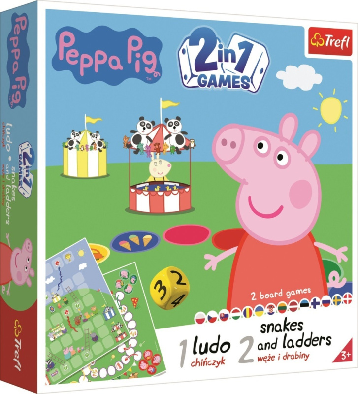 Společenská hra 2v1 - Prasátko Peppa
