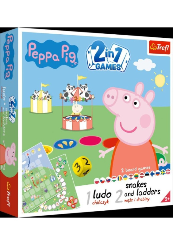 Společenská hra 2v1 - Prasátko Peppa