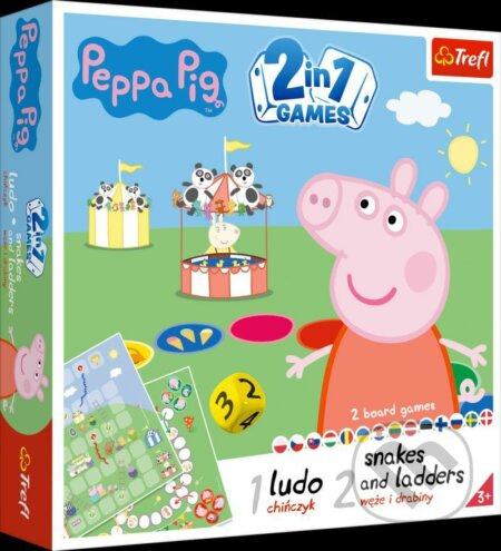 Společenská hra 2v1 - Prasátko Peppa