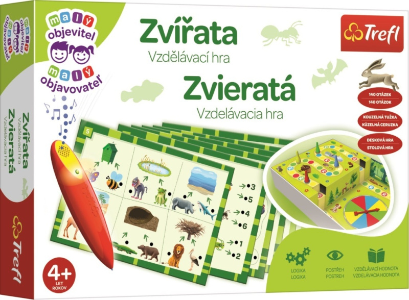 TREFL Malý objevitel Zvířata světa + magické pero