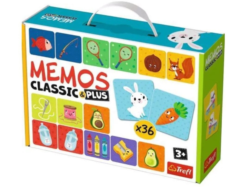 TREFL Pexeso Classic&Plus Logic 3v1