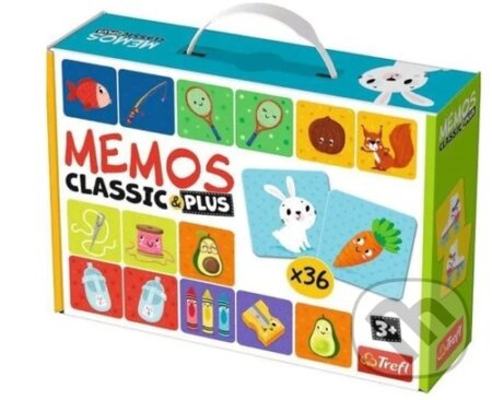 TREFL Pexeso Classic&Plus Logic 3v1