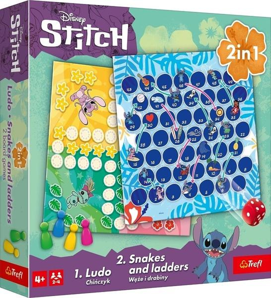 TREFL Hry Lilo & Stitch, 2v1: Člověče, nezlob se a Hadi a žebříky