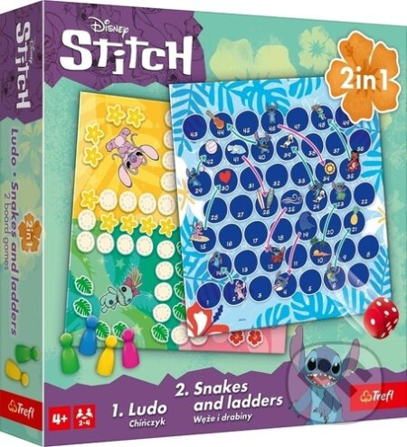 TREFL Hry Lilo & Stitch, 2v1: Člověče, nezlob se a Hadi a žebříky