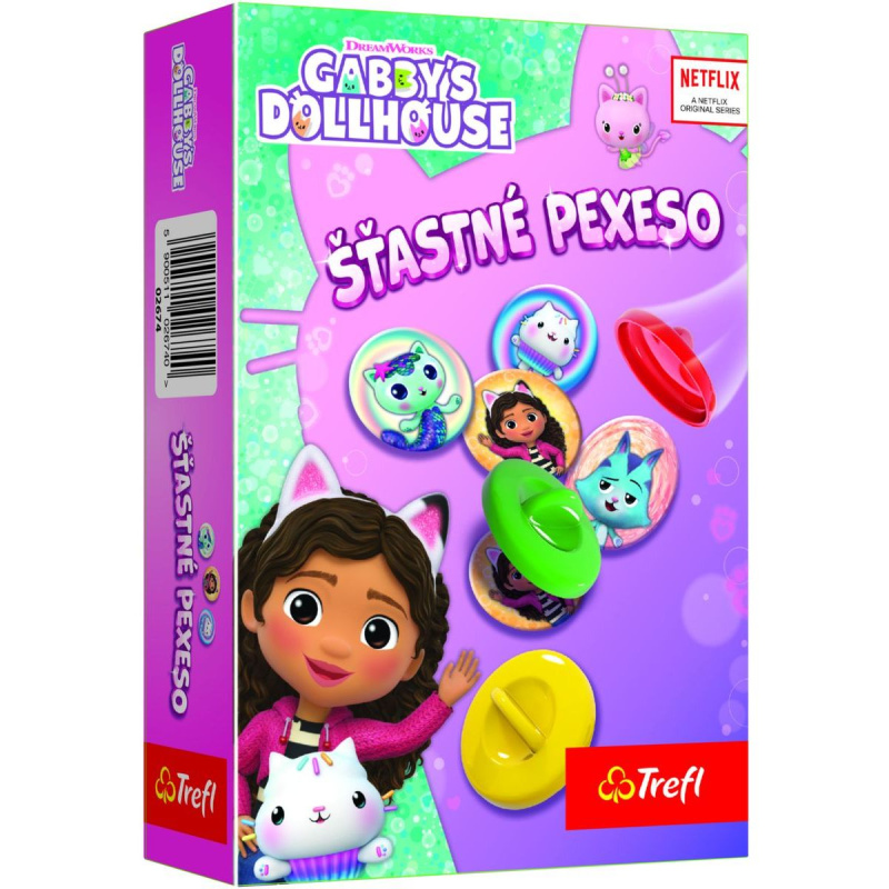 TREFL Šťastné pexeso Gábinin kouzelný domek