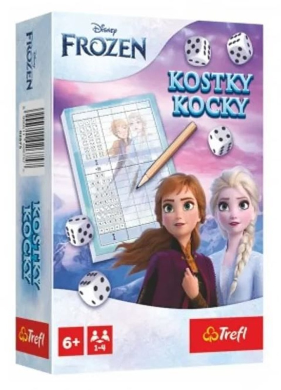 Trefl Dřevěné kostky v kyblíku 51 ks Ledové Království