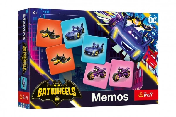 Pexeso papírové  Batmanův vozový park/Batwheels  společenská hra 30 kusů v krabici 21x14x4cm