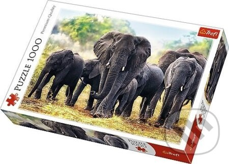 Puzzle Afričtí sloni 1000 dílků
