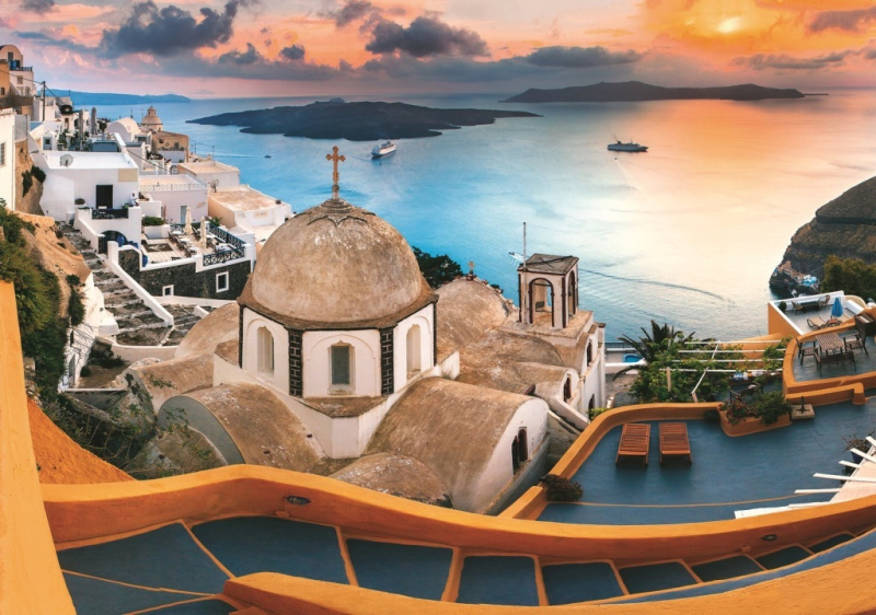 Puzzle 1000 dílků Pohádkové Santorini