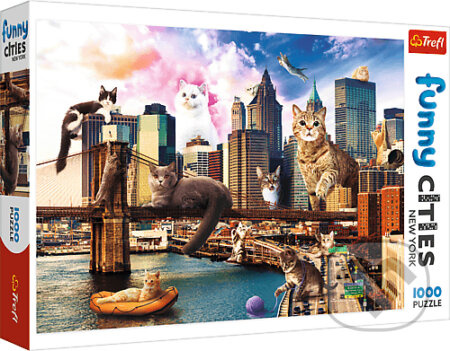 Trefl Funny Cities Kočky v New Yorku 10595 1000 dílků