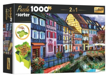 TREFL Puzzle s třídičem 2v1 Colmar, Francie 1000 dílků