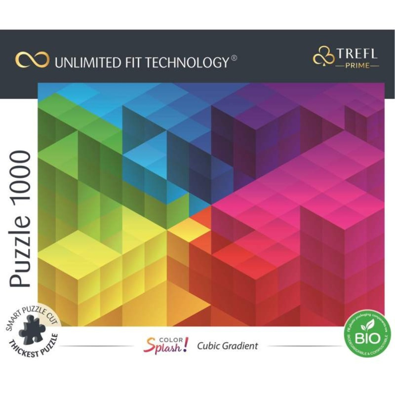 TREFL Puzzle Kostkový gradient 1000 dílků