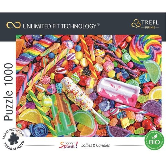 TREFL UFT Color Splash: Lízátka a cukrovinky 1000 dílků