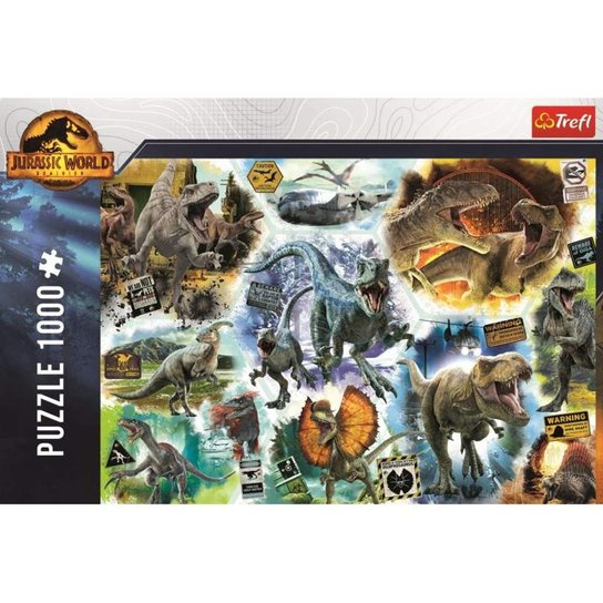 Trefl Po stopách dinosaurů Jurského parku 1000 dílků
