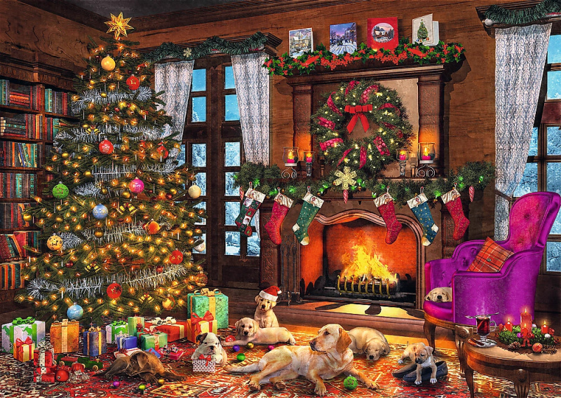 Puzzle 1000 ks Idou Vánoce Trefl