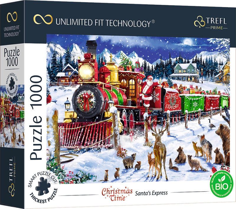 TREFL Puzzle UFT Christmas Time: Santův Express 1000 dílků