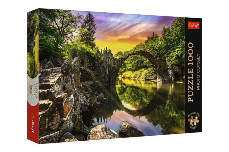 TREFL Puzzle Premium Plus Photo Odyssey: Rakotzův most v Kromlau 1000 dílků